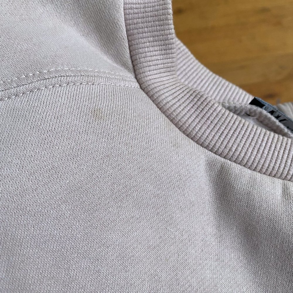 ZARA - Pale pink cropped sweatshirt - Picture 10 of 10